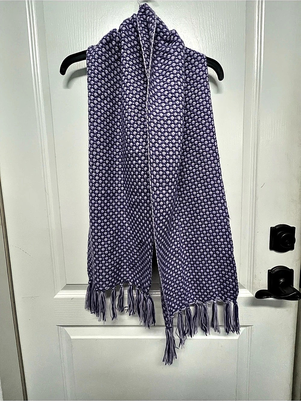 Dark & Light Purple Acrylic Scarf